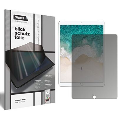 dipos Pellicola Privacy per Apple iPad Pro 10,5 Zoll Protezione schermo opaca Anti-Spia a 4 Vie, si adatta perfettamente, antigraffio, senza bolle, autoadesiva dipos Pellicola Privacy per Apple iPad Pro 10,5 Zoll Protezione schermo opaca Anti-Spia a 4 Vie, si adatta perfettamente, antigraffio, senza bolle, autoadesiva