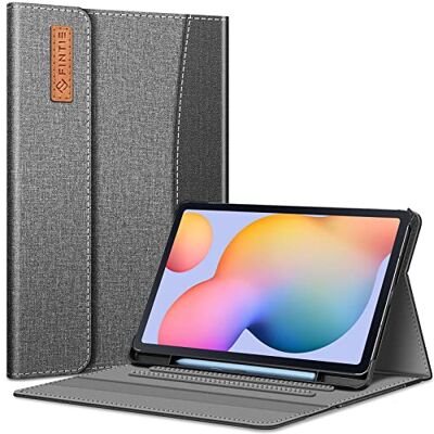 FINTIE Custodia per Samsung Galaxy Tab S6 Lite 10.4'' 2024/2022/2020 (SM-P620/P625/P613/P619/P610/P615) con S Pen Holder, Multi-angli Stand Case Cover con Tasca Auto Sveglia/Sonno, Grigio FINTIE Custodia per Samsung Galaxy Tab S6 Lite 10.4'' 2024/2022/2020 (SM-P620/P625/P613/P619/P610/P615) con S Pen Holder, Multi-angli Stand Case Cover con Tasca Auto Sveglia/Sonno, Grigio