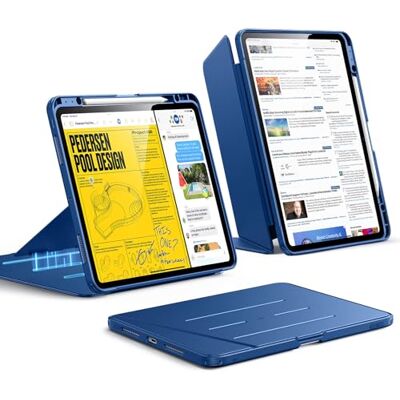 ESR Cover per iPad Pro 13" M5/M4 (2025/2024), Serie Flip, Blu Supporto Verticale, Diverse Angolazioni di Supporto, Custodia Ultra Stabile per iPad Pro 11 con Porta Pencil ESR Cover per iPad Pro 13" M5/M4 (2025/2024), Serie Flip, Blu Supporto Verticale, Diverse Angolazioni di Supporto, Custodia Ultra Stabile per iPad Pro 11 con Porta Pencil