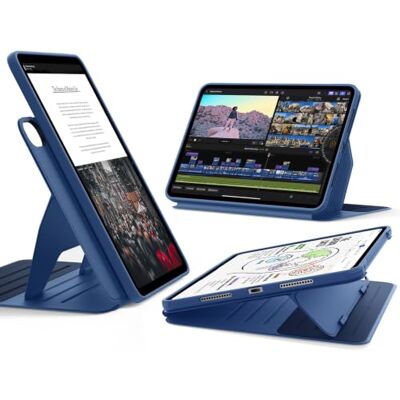 ESR Cover per iPad Air 11" M4/M3/M2, iPad Air 5a/4a Gen 10.9", Blu Girevole con Custodia Magnetica Rimovibile, Supporto Regolabile in Verticale/Orizzontale, 9 Angoli, Serie Shift ESR Cover per iPad Air 11" M4/M3/M2, iPad Air 5a/4a Gen 10.9", Blu Girevole con Custodia Magnetica Rimovibile, Supporto Regolabile in Verticale/Orizzontale, 9 Angoli, Serie Shift
