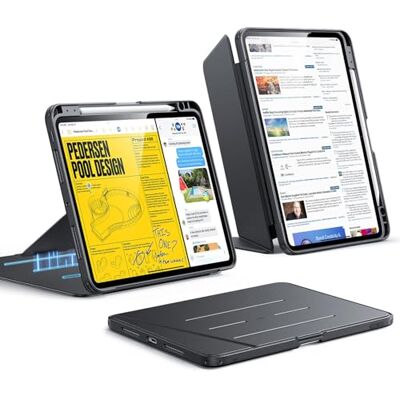 ESR Cover per iPad Pro 11" M5/M4 (2025/2024), Serie Flip, Nero Supporto Verticale, Diverse Angolazioni di Supporto, Custodia Ultra Stabile per iPad Pro 11 con Porta Pencil ESR Cover per iPad Pro 11" M5/M4 (2025/2024), Serie Flip, Nero Supporto Verticale, Diverse Angolazioni di Supporto, Custodia Ultra Stabile per iPad Pro 11 con Porta Pencil