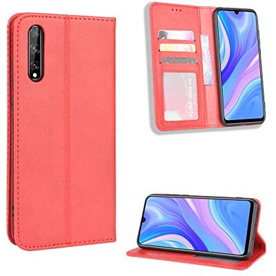 Elubugod Jielangxin Cover per Huawei Y8p,Custodia in Pelle Custodia per Huawei Y8p 2020 AQM-LX10 AQM-L01A AQM-L21A AQM-LX1 AQM-L21 / P Smart S Custodia Case Cover Red Elubugod Jielangxin Cover per Huawei Y8p,Custodia in Pelle Custodia per Huawei Y8p 2020 AQM-LX10 AQM-L01A AQM-L21A AQM-LX1 AQM-L21 / P Smart S Custodia Case Cover Red