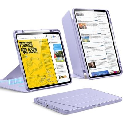 ESR Cover per iPad Pro 13" M5/M4 (2025/2024), Serie Flip, Violette Supporto Verticale, Diverse Angolazioni di Supporto, Custodia Ultra Stabile per iPad Pro 11 con Porta Pencil ESR Cover per iPad Pro 13" M5/M4 (2025/2024), Serie Flip, Violette Supporto Verticale, Diverse Angolazioni di Supporto, Custodia Ultra Stabile per iPad Pro 11 con Porta Pencil