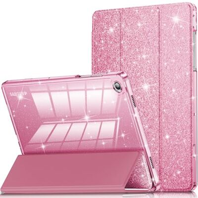 INFILAND Custodia per Samsung Galaxy Tab A11+/A9+11 Pollici (2023/2025),Custodia Protettiva per Tablet con Retro Trasparente e Brillante per Ragazze e Bambini,Auto Wake/Sleep (Rosa) INFILAND Custodia per Samsung Galaxy Tab A11+/A9+11 Pollici (2023/2025),Custodia Protettiva per Tablet con Retro Trasparente e Brillante per Ragazze e Bambini,Auto Wake/Sleep (Rosa)