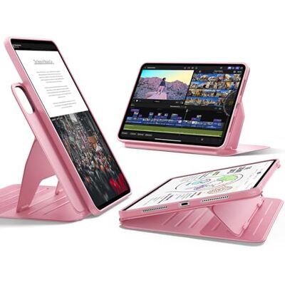 ESR Cover per iPad Pro 13" M5/M4 (2025/2024), Serie Shift, Rosa Girevole con Custodia Magnetica Rimovibile, Supporto Regolabile in Verticale/Orizzontale, 9 Angoli, Serie Shift ESR Cover per iPad Pro 13" M5/M4 (2025/2024), Serie Shift, Rosa Girevole con Custodia Magnetica Rimovibile, Supporto Regolabile in Verticale/Orizzontale, 9 Angoli, Serie Shift