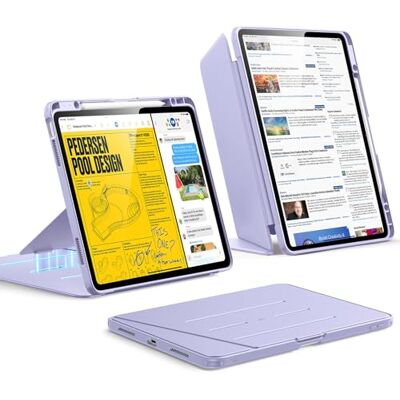 ESR Cover per iPad Air 13" M4/M3/M2 (2026/2025/2024), Serie Flip, Violette Custodia con Supporto Stabile Verticale, Angolazioni Multiple, Ultra Stabile con Supporto per Pencil ESR Cover per iPad Air 13" M4/M3/M2 (2026/2025/2024), Serie Flip, Violette Custodia con Supporto Stabile Verticale, Angolazioni Multiple, Ultra Stabile con Supporto per Pencil