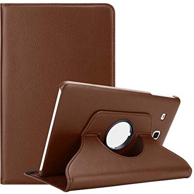 Cadorabo Custodia Tablet per Samsung Galaxy Tab E (9.6" Zoll) SM-T561 / T560 in BRUNO FUNGO – Copertura Protettiva in Stile Libro SENZA Auto Wake Up con Funzione Stand e Cerniera Elastico Cadorabo Custodia Tablet per Samsung Galaxy Tab E (9.6" Zoll) SM-T561 / T560 in BRUNO FUNGO – Copertura Protettiva in Stile Libro SENZA Auto Wake Up con Funzione Stand e Cerniera Elastico