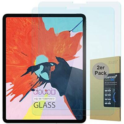 doupi 2X Pellicola Vetro Temperato per iPad PRO (12,9 Pollici) 2018/2020, (2-Pack) Premium 9H HD Protettiva Protezione dello Schermo Tempered Glass doupi 2X Pellicola Vetro Temperato per iPad PRO (12,9 Pollici) 2018/2020, (2-Pack) Premium 9H HD Protettiva Protezione dello Schermo Tempered Glass