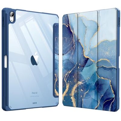 FINTIE Custodia Rigida per iPad Air 11" M2 (2024), iPad Air 5a/4a generazione (2022/2020) Tablet da 11 pollici, Cover Posteriore Trasparente e Portapenne, Marmo Oceano FINTIE Custodia Rigida per iPad Air 11" M2 (2024), iPad Air 5a/4a generazione (2022/2020) Tablet da 11 pollici, Cover Posteriore Trasparente e Portapenne, Marmo Oceano