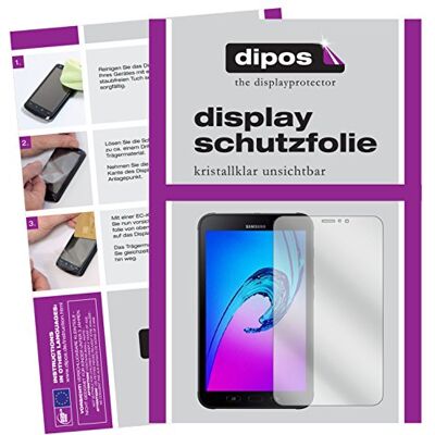 dipos 2x Pellicola Protettiva per Samsung Galaxy Tab Activ 2 SM-T395 Si adatta perfettamente, ultra sottile, antigraffio, senza bolle, compatibile con cover, anti impronte, autoadesiva dipos 2x Pellicola Protettiva per Samsung Galaxy Tab Activ 2 SM-T395 Si adatta perfettamente, ultra sottile, antigraffio, senza bolle, compatibile con cover, anti impronte, autoadesiva