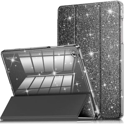 INFILAND Custodia per Samsung Galaxy Tab A11+/A9+11 Pollici (2023/2025),Custodia Protettiva per Tablet con Retro Trasparente e Brillante per Ragazze e Bambini,Auto Wake/Sleep (Nero) INFILAND Custodia per Samsung Galaxy Tab A11+/A9+11 Pollici (2023/2025),Custodia Protettiva per Tablet con Retro Trasparente e Brillante per Ragazze e Bambini,Auto Wake/Sleep (Nero)