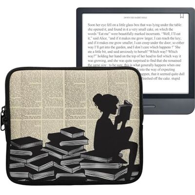 kwmobile Custodia Universale per eReader Copertina in Neoprene nero/beige con Chiusura a Zip Misura Astuccio portatablet kwmobile Custodia Universale per eReader Copertina in Neoprene nero/beige con Chiusura a Zip Misura Astuccio portatablet