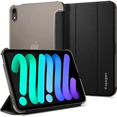 Spigen Cover Liquid Air Folio Compatibile con iPad mini 7 (2024) / iPad mini 6 Generazione 8.3 polici (2021) Nero Spigen Cover Liquid Air Folio Compatibile con iPad mini 7 (2024) / iPad mini 6 Generazione 8.3 polici (2021) Nero