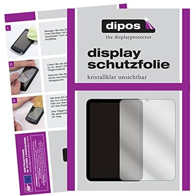 dipos 1x Pellicola Protettiva trasparente per Apple iPad mini 6 Si adatta perfettamente, ultra sottile, antigraffio, senza bolle, compatibile con cover, anti impronte, autoadesiva dipos 1x Pellicola Protettiva trasparente per Apple iPad mini 6 Si adatta perfettamente, ultra sottile, antigraffio, senza bolle, compatibile con cover, anti impronte, autoadesiva