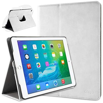 doupi Deluxe Custodia per iPad Air 2, 360 Gradi Rotable Protezione con Smart Funzione Sleep/Wake Up Etui Stare in Piedi Protettiva, Bianco doupi Deluxe Custodia per iPad Air 2, 360 Gradi Rotable Protezione con Smart Funzione Sleep/Wake Up Etui Stare in Piedi Protettiva, Bianco