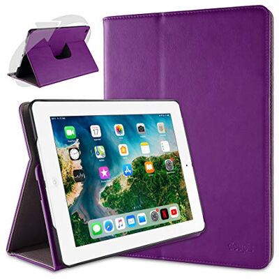 doupi Deluxe Custodia per iPad 2 3 4, 360 Gradi Rotable Protezione con Smart Funzione Sleep/Wake Up Etui Stare in Piedi Protettiva, Purple doupi Deluxe Custodia per iPad 2 3 4, 360 Gradi Rotable Protezione con Smart Funzione Sleep/Wake Up Etui Stare in Piedi Protettiva, Purple