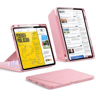 ESR Cover per iPad Air 13" M4/M3/M2 (2026/2025/2024), Serie Flip, Rosa Custodia con Supporto Stabile Verticale, Angolazioni Multiple, Ultra Stabile con Supporto per Pencil ESR Cover per iPad Air 13" M4/M3/M2 (2026/2025/2024), Serie Flip, Rosa Custodia con Supporto Stabile Verticale, Angolazioni Multiple, Ultra Stabile con Supporto per Pencil