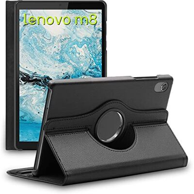 ebestStar Cover per Lenovo Tab M8 2021 (3rd gen), M8 HD 2019, Custodia Protezione Rotazione 360, Pelle PU, Nero ebestStar Cover per Lenovo Tab M8 2021 (3rd gen), M8 HD 2019, Custodia Protezione Rotazione 360, Pelle PU, Nero