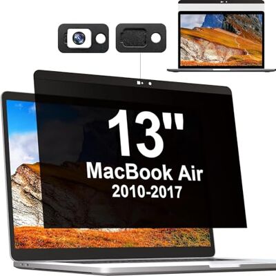 Mamol Filtro privacy magnetico per MacBook Air 13 Pollici (2017-2010), Rimovibile Privacy Screen, Anti Spia Protezione schermo, (A1369/A1466), Pellicola Protettiva Schermo Mamol Filtro privacy magnetico per MacBook Air 13 Pollici (2017-2010), Rimovibile Privacy Screen, Anti Spia Protezione schermo, (A1369/A1466), Pellicola Protettiva Schermo