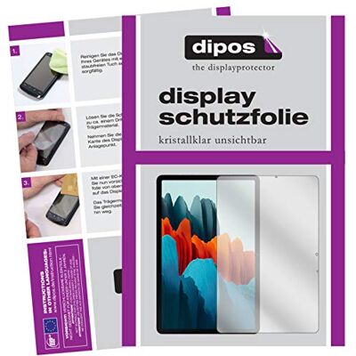 dipos 1x Pellicola Protettiva trasparente per Samsung Galaxy Tab S7 Si adatta perfettamente, ultra sottile, antigraffio, senza bolle, compatibile con cover, anti impronte, autoadesiva dipos 1x Pellicola Protettiva trasparente per Samsung Galaxy Tab S7 Si adatta perfettamente, ultra sottile, antigraffio, senza bolle, compatibile con cover, anti impronte, autoadesiva