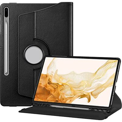 FINTIE Rotating Custodia per Samsung Galaxy Tab S8 Plus 2022/S7 FE 2021/S7 Plus 2020 12.4'' Pollici con S Pen Holder 360 Gradi di Rotazione Girevole Case Protettiva con Auto Svegliati/Sonno, Nero FINTIE Rotating Custodia per Samsung Galaxy Tab S8 Plus 2022/S7 FE 2021/S7 Plus 2020 12.4'' Pollici con S Pen Holder 360 Gradi di Rotazione Girevole Case Protettiva con Auto Svegliati/Sonno, Nero