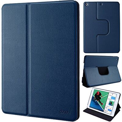 doupi Deluxe FlipCase per iPad Mini 4, Protezione Custodia con Smart Sleep/Wake Up Funzione Book Style Etui Stare in Piedi Protettiva, Darkblue doupi Deluxe FlipCase per iPad Mini 4, Protezione Custodia con Smart Sleep/Wake Up Funzione Book Style Etui Stare in Piedi Protettiva, Darkblue