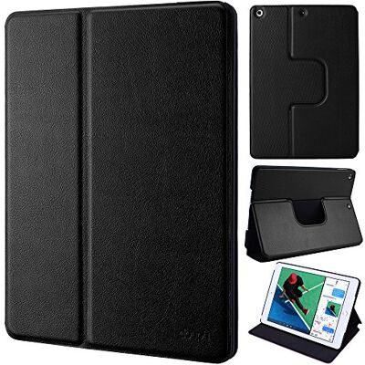 doupi Deluxe FlipCase per iPad Air/iPad Air 2, Protezione Custodia con Smart Sleep/Wake Up Funzione Book Style Etui Stare in Piedi Protettiva, Nero doupi Deluxe FlipCase per iPad Air/iPad Air 2, Protezione Custodia con Smart Sleep/Wake Up Funzione Book Style Etui Stare in Piedi Protettiva, Nero