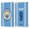 Head Case Designs Licenza Ufficiale Manchester City Man City FC Erling Haaland 2023/24 Giocatori Home Kit Custodia Cover in Pelle a Portagoglio Compatibile con Apple iPad 10.2 2019/2020/2021