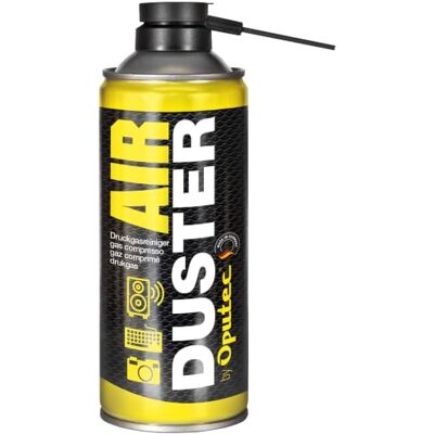 Oputec 1 x 400ml Air Duster Aspiratore ad aria compressa con estensione Facile pulizia di tastiera, PC, computer, telefono, fotografica, stampante, console Made in Germany Oputec 1 x 400ml Air Duster Aspiratore ad aria compressa con estensione Facile pulizia di tastiera, PC, computer, telefono, fotografica, stampante, console Made in Germany