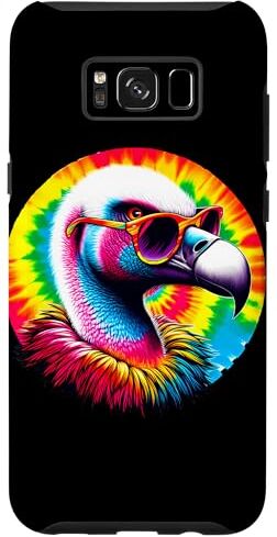 Custodia per Galaxy S8+ Cool Tie Dye Vulture Occhiali Da Sole Uccello Illustrazione Art