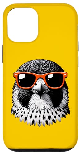 Custodia per iPhone 15 Pro Cool Peregrine Falcon Bird Indossare Occhiali Da Sole Graphic Art