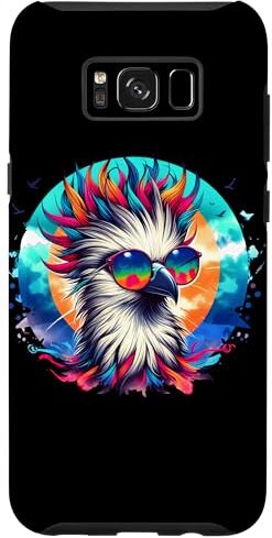 Custodia per Galaxy S8+ Cool Tie Dye Segretario Occhiali Da Sole Uccello Illustrazione Art