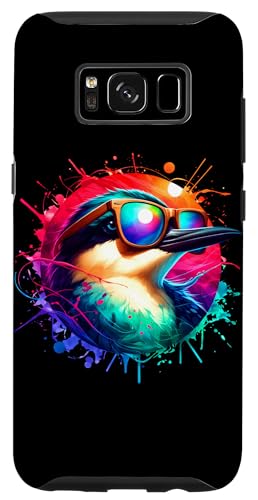 Custodia per Galaxy S8 Cool Tie Dye Shearwater Occhiali Da Sole Uccello Illustrazione Art