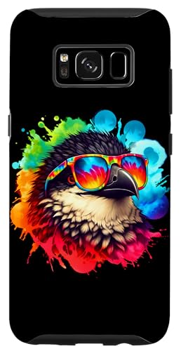 Custodia per Galaxy S8 Cool Tie Dye Skua Occhiali Da Sole Uccello Illustrazione Art