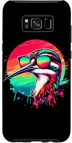 Custodia per Galaxy S8+ Cool Tie Dye Snipe Occhiali Da Sole Uccello Illustrazione Art