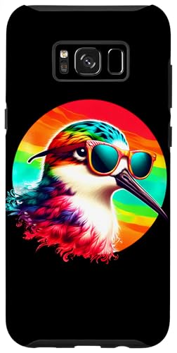 Custodia per Galaxy S8+ Cool Tie Dye Sandpiper Occhiali da sole Uccello Illustrazione Art