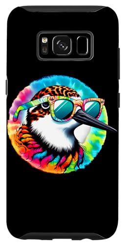Custodia per Galaxy S8 Cool Tie Dye Sandpiper Occhiali da sole Uccello Illustrazione Art