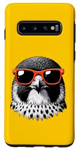 Custodia per Galaxy S10 Cool Peregrine Falcon Bird Indossare Occhiali Da Sole Graphic Art