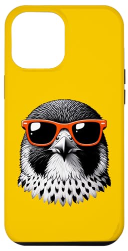 Custodia per iPhone 13 Pro Max Cool Peregrine Falcon Bird Indossare Occhiali Da Sole Graphic Art