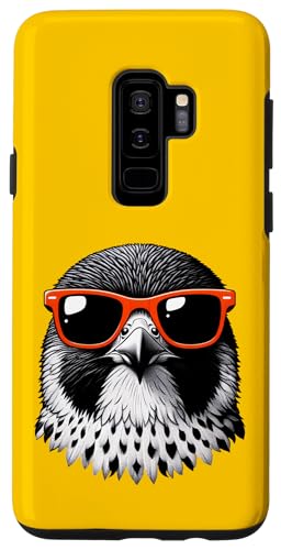 Custodia per Galaxy S9+ Cool Peregrine Falcon Bird Indossare Occhiali Da Sole Graphic Art