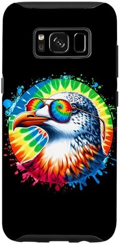 Custodia per Galaxy S8 Cool Tie Dye Gabbiano Occhiali Da Sole Uccello Illustrazione Art