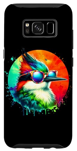 Custodia per Galaxy S8 Cool Tie Dye Sterna Occhiali Da Sole Uccello Illustrazione Art