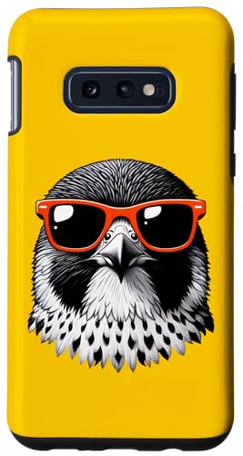 Custodia per Galaxy S10e Cool Peregrine Falcon Bird Indossare Occhiali Da Sole Graphic Art