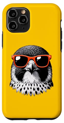 Custodia per iPhone 11 Pro Cool Peregrine Falcon Bird Indossare Occhiali Da Sole Graphic Art