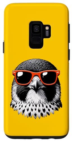 Custodia per Galaxy S9 Cool Peregrine Falcon Bird Indossare Occhiali Da Sole Graphic Art