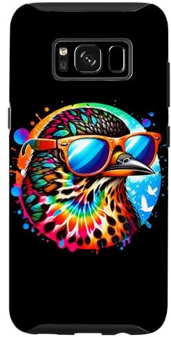 Custodia per Galaxy S8 Cool Tie Dye Thrush Occhiali da sole Uccello Illustrazione Art