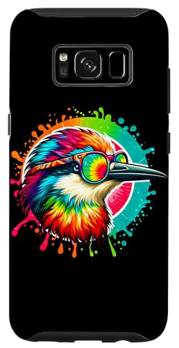 Custodia per Galaxy S8 Cool Tie Dye Skimmer Occhiali Da Sole Uccello Illustrazione Art