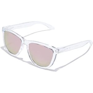 HAWKERS ONE POLARIZED, Occhiali da sole Unisex Adulto, Raw Trasparente/Oro Rosa Polarizzato, Taglia unica HAWKERS ONE POLARIZED, Occhiali da sole Unisex Adulto, Raw Trasparente/Oro Rosa Polarizzato, Taglia unica