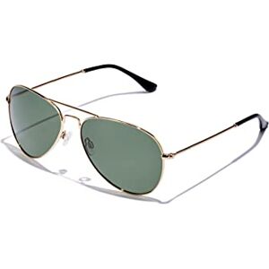 HAWKERS HAWK, Occhiali da sole Unisex Adulto, Green Polarized · Gold Ct, Taglia unica HAWKERS HAWK, Occhiali da sole Unisex Adulto, Green Polarized · Gold Ct, Taglia unica