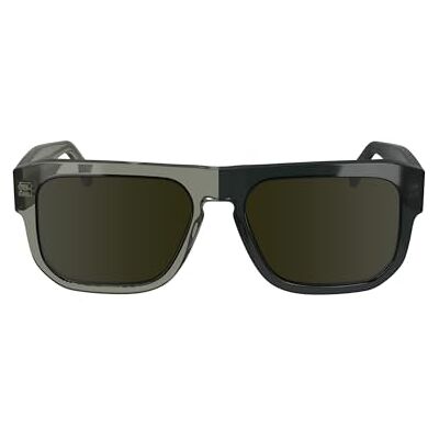 Calvin Klein Men's Sunglasses Grey To Dark Grey with Solid Brown Lens Calvin Klein Men's Sunglasses Grey To Dark Grey with Solid Brown Lens